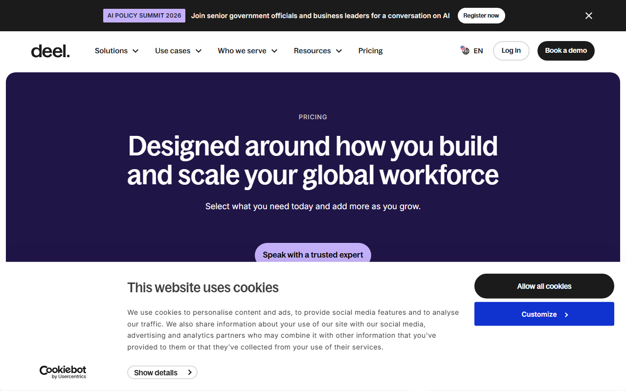 Deel Pricing Structure