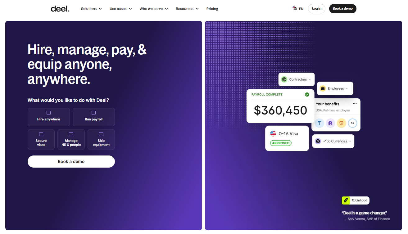 Deel Global Payroll Platform