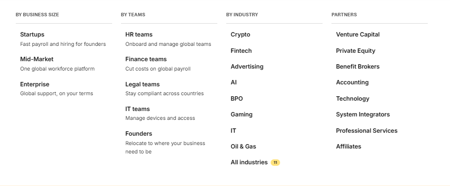 Who is Deel for? Startups, Mid-Market, Enterprise